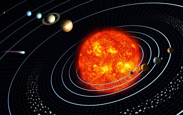 Solar system montage. Credit: NASA
