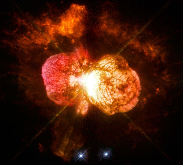 WFPC2 image of the variable star Eta Carinae. Credit: NASA, ESA WFPC2 image of the variable star Eta Carinae. Credit: NASA, ESA