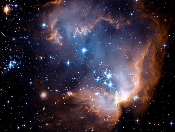 New Stars Shed Light on the Past. Credit: NASA, ESA