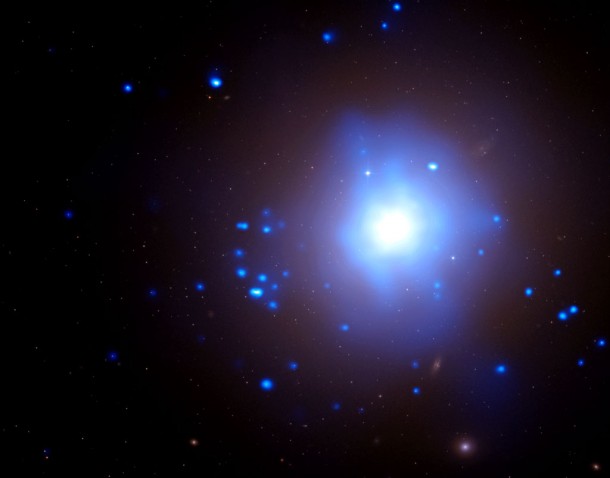 Massive Black Hole Implicated in Stellar Destruction. Credit: NASA