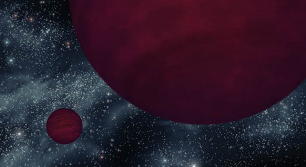 This artist's concept shows a pair of cool brown dwarfs. Image credit: NASA/JPL-Caltech 