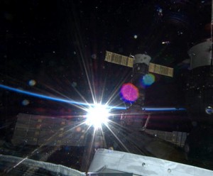 Orbital sunrise seen from a window in the cupola of the International Space Station. Credit: NASA Orbital sunrise seen from a window in the cupola of the International Space Station. Credit: NASA