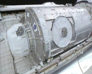 A view of the Tranquility node in the payload bay of space shuttle Endeavour during the STS-130 crew’s first full day in space. Image credit: NASA TV A view of the Tranquility node in the payload bay of space shuttle Endeavour during the STS-130 crew’s first full day in space. Image credit: NASA TV