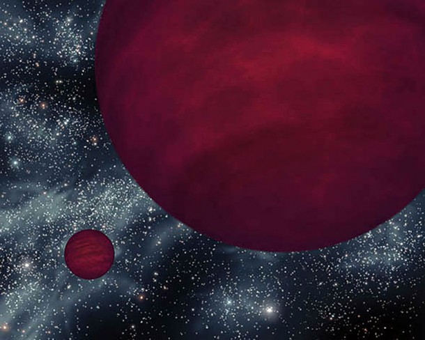 This artist's concept shows a pair of cool brown dwarfs. Image credit: NASA/JPL-Caltech This artist's concept shows a pair of cool brown dwarfs. Image credit: NASA/JPL-Caltech