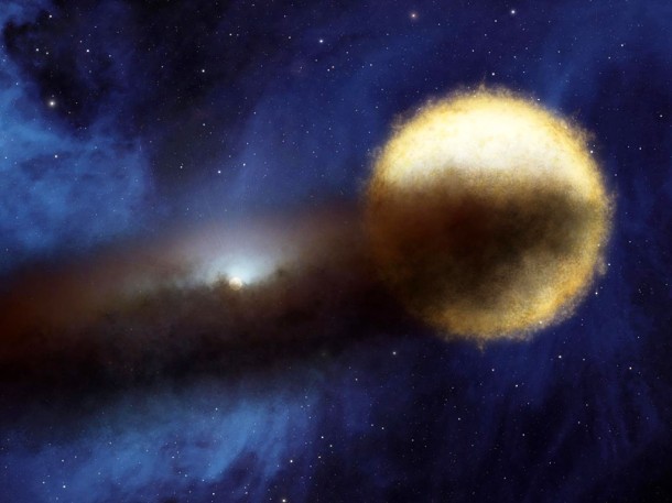 Mystery of the Fading Star. Image credit: NASA/JPL-Caltech 