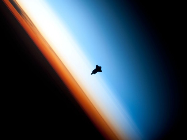 Shuttle Silhouette. Credit: NASA