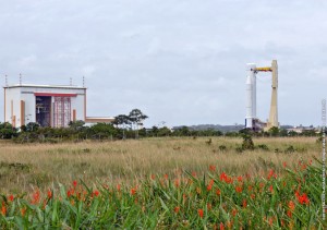 The launcher for this year’s inaugural flight has moved from the Spaceport’s integration building to the final assembly facility The launcher for this year’s inaugural flight has moved from the Spaceport’s integration building to the final assembly facility