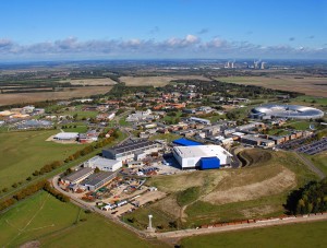 Aerial view of the Harwell Science and Innovation Campus