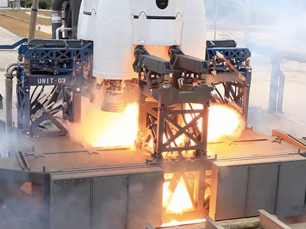First Static Fire for the Falcon 9 launch vehicle. Credit: SpaceX First Static Fire for the Falcon 9 launch vehicle. Credit: SpaceX