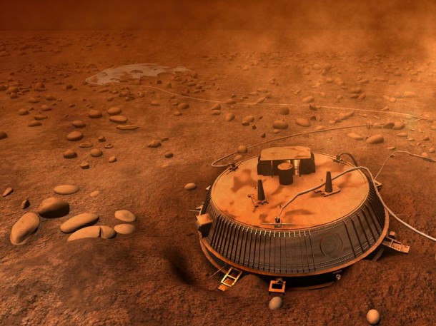 Artist's impression of Huygens on Titan. Credit: ESA