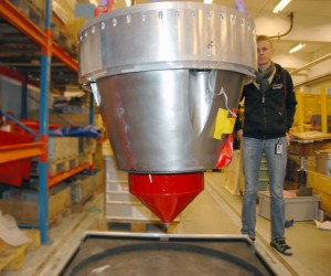 SHARK experiment attached to the payload SHARK experiment attached to the payload