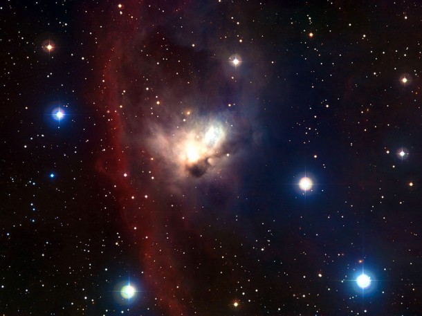 The delicate nebula NGC 1788, located in a dark and often neglected corner of the Orion constellation, is revealed in this finely nuanced image. Credit: ESO The delicate nebula NGC 1788, located in a dark and often neglected corner of the Orion constellation, is revealed in this finely nuanced image. Credit: ESO