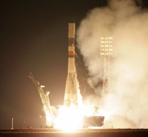 The ISS Progress 37 cargo craft atop its Soyuz rocket launches from the Baikonur Cosmodrome in Kazakhstan. Image credit: NASA/Mark Bowman The ISS Progress 37 cargo craft atop its Soyuz rocket launches from the Baikonur Cosmodrome in Kazakhstan. Image credit: NASA/Mark Bowman