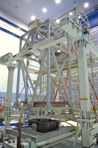 Pictured here is the OSIM - also called the optical bench. This will not fly in space but will serve to aid precise measurements on the ground, needed for precision integration of the instruments. Credit: NASA/Goddard Space Flight Center/Chris Gunn Pictured here is the OSIM - also called the optical bench. This will not fly in space but will serve to aid precise measurements on the ground, needed for precision integration of the instruments. Credit: NASA/Goddard Space Flight Center/Chris Gunn