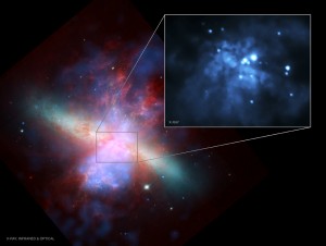 Credit: Inset: X-ray: NASA/CXC/Tsinghua Univ./H. Feng et al.; Full-field: X-ray: NASA/CXC/JHU/D.Strickland; Optical: NASA/ESA/STScI/AURA/The Hubble Heritage Team; IR: NASA/JPL-Caltech/Univ. of AZ/C. Engelbracht) Credit: Inset: X-ray: NASA/CXC/Tsinghua Univ./H. Feng et al.; Full-field: X-ray: NASA/CXC/JHU/D.Strickland; Optical: NASA/ESA/STScI/AURA/The Hubble Heritage Team; IR: NASA/JPL-Caltech/Univ. of AZ/C. Engelbracht)
