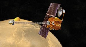 Artist concept of NASA's Mars Odyssey orbiter. Image credit: NASA/JPL Artist concept of NASA's Mars Odyssey orbiter. Image credit: NASA/JPL