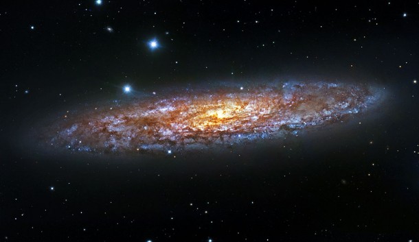 Starbursting Sculptor Galaxy. Credit: ESO/IDA