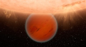 An unusual, methane-free world is partially eclipsed by its star in this artist's concept. Credit: NASA/JPL-Caltech An unusual, methane-free world is partially eclipsed by its star in this artist's concept. Credit: NASA/JPL-Caltech