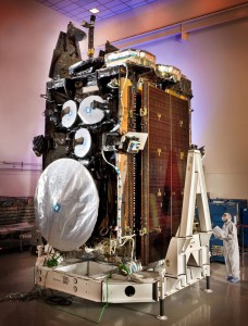 Shown here is the first Advanced Extremely High Frequency (AEHF) military communications satellite completed and ready for shipment from Lockheed Martin's facilities in Sunnyvale, Calif. to Cape Canaveral Air Force Station, Fla. Shown here is the first Advanced Extremely High Frequency (AEHF) military communications satellite completed and ready for shipment from Lockheed Martin's facilities in Sunnyvale, Calif. to Cape Canaveral Air Force Station, Fla.