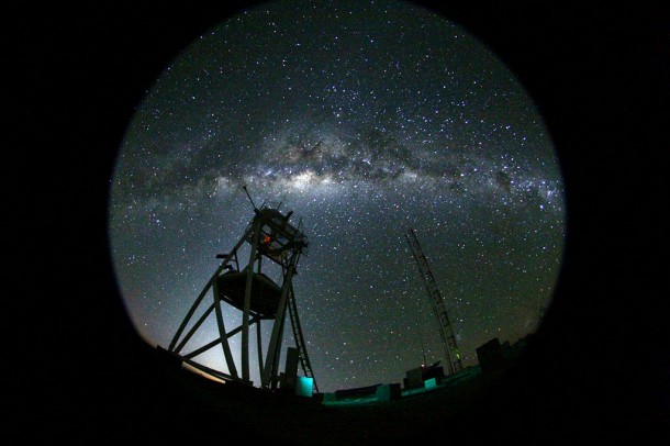 Night at the ESO Astronomical Site Monitor on Cerro Armazones in the Chilean desert, near ESO's Paranal Observatory, site of the Very Large Telescope (VLT). Cerro Armazones was chosen as the site for the planned European Extremely Large Telescope (E-ELT), which, with its 42-metre diameter mirror, will be the world’s biggest eye on the sky. Credit: ESO Night at the ESO Astronomical Site Monitor on Cerro Armazones in the Chilean desert, near ESO's Paranal Observatory, site of the Very Large Telescope (VLT). Cerro Armazones was chosen as the site for the planned European Extremely Large Telescope (E-ELT), which, with its 42-metre diameter mirror, will be the world’s biggest eye on the sky. Credit: ESO