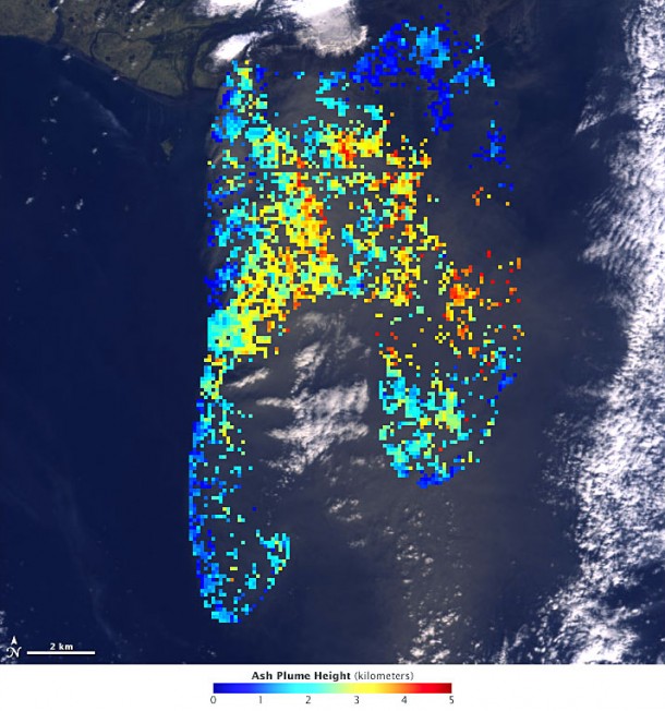 Height of Eyjafjallajökull’s ash plume seen from space. Credit: NASA/GSFC/LaRC/JPL, MISR Team
