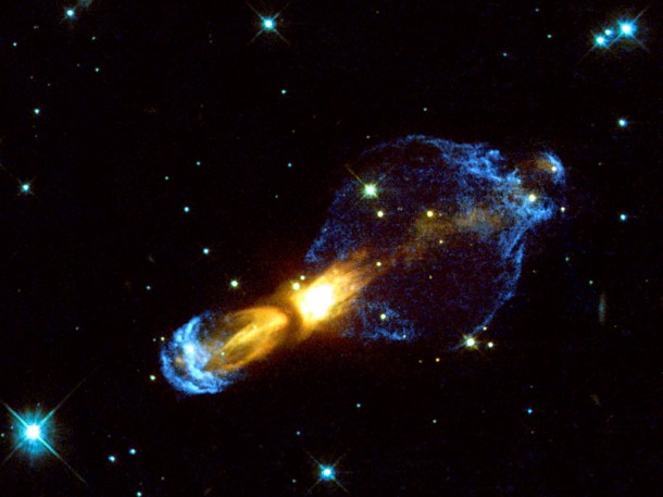 Hubble Reveals Previously Unseen Shocks. Credit: ESA & Valentin Bujarrabal (Observatorio Astronomico Nacional, Spain) Hubble Reveals Previously Unseen Shocks. Credit: ESA & Valentin Bujarrabal (Observatorio Astronomico Nacional, Spain)
