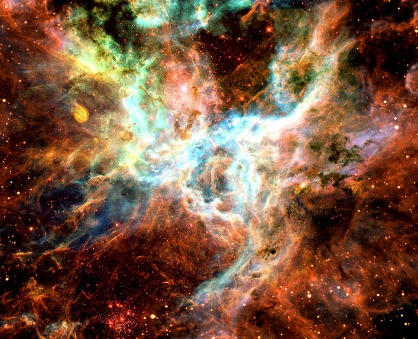 Symphony of colours in the Tarantula. Credit: ESA/NASA, ESO and Danny LaCrue Symphony of colours in the Tarantula. Credit: ESA/NASA, ESO and Danny LaCrue