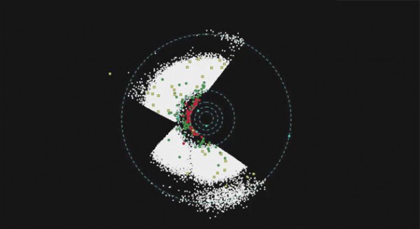Asteroids and comets observed so far by NASA's Wide-field Infrared Survey Explorer, or WISE. Credit: NASA Asteroids and comets observed so far by NASA's Wide-field Infrared Survey Explorer, or WISE. Credit: NASA