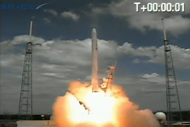 Falcon 9 has Launched! Credit: SpaceX Falcon 9 has Launched! Credit: SpaceX