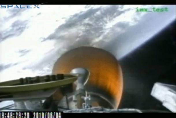 Second Stage Ignition. Credit: SpaceX Second Stage Ignition. Credit: SpaceX