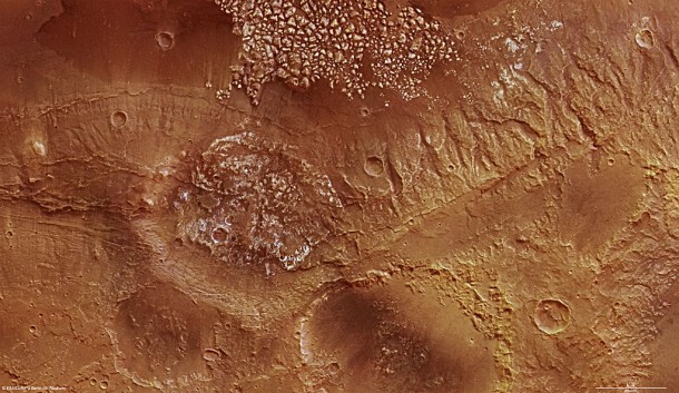 Magellan Crater on Mars. Credit: ESA Magellan Crater on Mars. Credit: ESA