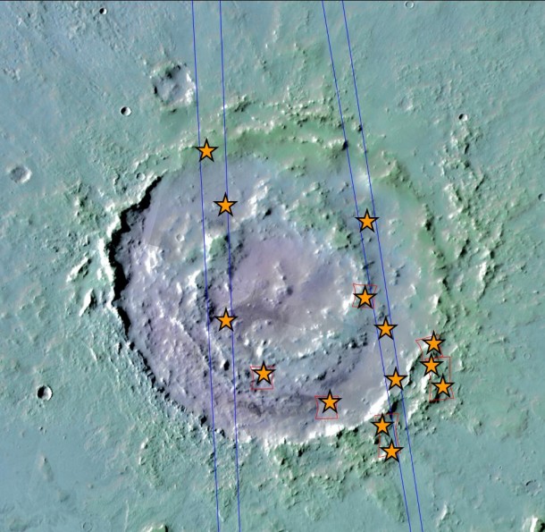 Lyot Crater, pictured here, is one of at least nine craters in the northern lowlands of Mars with exposures of hydrated minerals detected from orbit, according to a June 25, 2010, report. Image Credit: NASA/ESA/JPL-Caltech/JHU-APL/IAS Lyot Crater, pictured here, is one of at least nine craters in the northern lowlands of Mars with exposures of hydrated minerals detected from orbit, according to a June 25, 2010, report. Image Credit: NASA/ESA/JPL-Caltech/JHU-APL/IAS