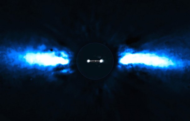 For the first time, astronomers have been able to directly follow the motion of an exoplanet as it moves to the other side of its host star. The planet has the smallest orbit so far of all directly imaged exoplanets, lying as close to its host star as Saturn is to the Sun. Credit: ESO/A.-M. Lagrange For the first time, astronomers have been able to directly follow the motion of an exoplanet as it moves to the other side of its host star. The planet has the smallest orbit so far of all directly imaged exoplanets, lying as close to its host star as Saturn is to the Sun. Credit: ESO/A.-M. Lagrange