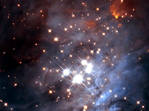 Trapezium Cluster in the Orion Nebula. Credit: NASA/ESA Trapezium Cluster in the Orion Nebula. Credit: NASA/ESA