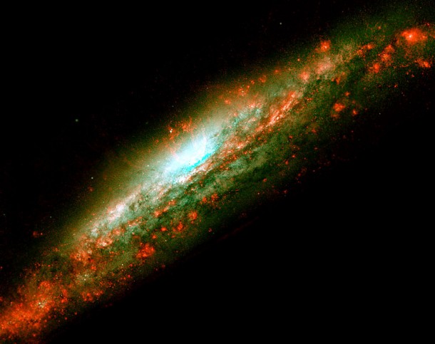 Dramatic Activity Within a Galaxy Core. Credit: NASA/ESA Dramatic Activity Within a Galaxy Core. Credit: NASA/ESA