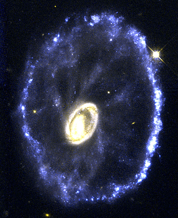 Picture of the Day The Cartwheel Galaxy International Space Fellowship
