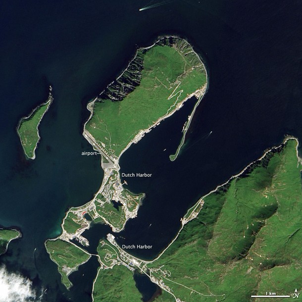 Arctic Expedition Launches from Dutch Harbor, Alaska. Credit: NASA/Earth Observatory