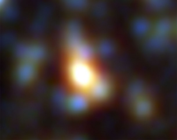 Image of the gravitational lens Abell 2218, as seen by Herschel. Click on the image, or here, for more download options. Image credit: ESA/SPIRE and HerMES Consortia. Image of the gravitational lens Abell 2218, as seen by Herschel. Click on the image, or here, for more download options. Image credit: ESA/SPIRE and HerMES Consortia.
