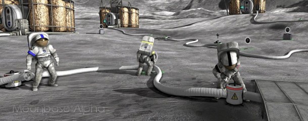 Moonbase Alpha. Credit: NASA Moonbase Alpha. Credit: NASA