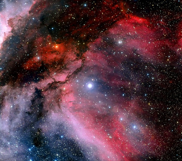 Brilliant Star in a Colourful Neighbourhood. Credit: ESO Brilliant Star in a Colourful Neighbourhood. Credit: ESO