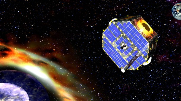 Artist's impression of IBEX exploring the edge of our solar system. Credit: NASA GSFC. Artist's impression of IBEX exploring the edge of our solar system. Credit: NASA GSFC.