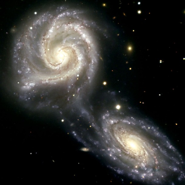 Galaxies Drawn Together. Credit: ESO Galaxies Drawn Together. Credit: ESO