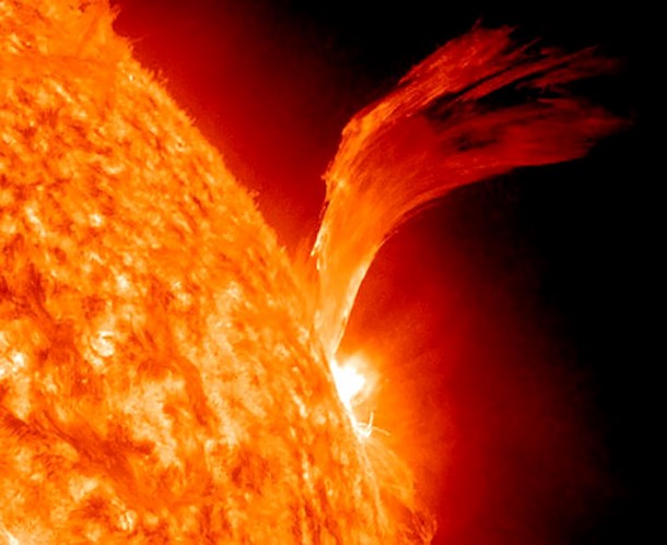 This is a snapshot of the prominence. Credit: NASA/SDO 