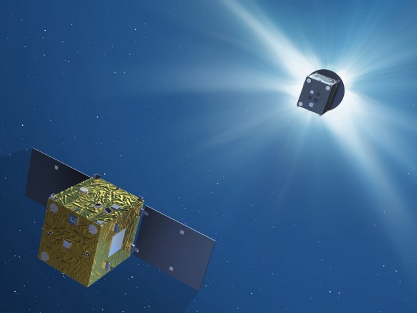 Two-spacecraft coronagraph Two-spacecraft coronagraph