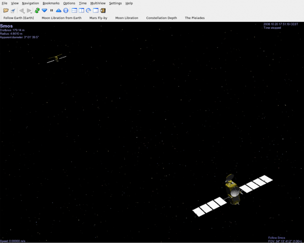 Satellites closing in on each other Satellites closing in on each other