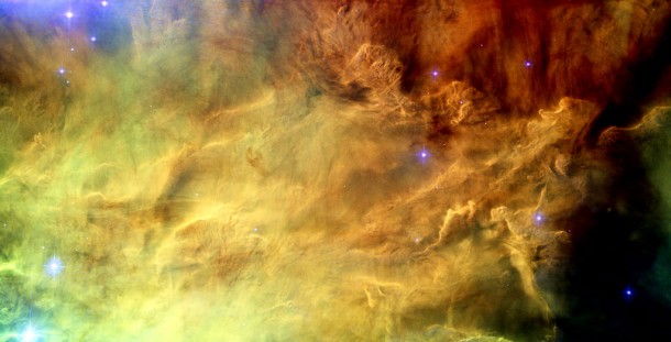 Breaking Waves in the Stellar Lagoon. Credit: NASA, ESA Breaking Waves in the Stellar Lagoon. Credit: NASA, ESA