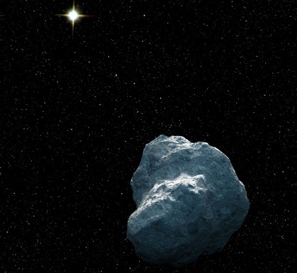 This is an artist's concept of a craggy piece of Solar System debris that belongs to a class of bodies called trans-Neptunian objects (TNOs). Credit: NASA, ESA, and G. Bacon (STScI) This is an artist's concept of a craggy piece of Solar System debris that belongs to a class of bodies called trans-Neptunian objects (TNOs). Credit: NASA, ESA, and G. Bacon (STScI)