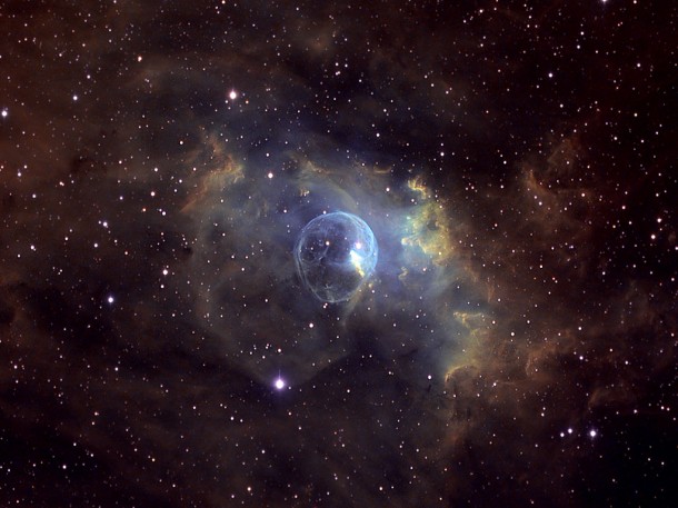 The Bubble Nebula. Credit & Copyright: Dave Jurasevich (Mount Wilson Observatory) The Bubble Nebula. Credit & Copyright: Dave Jurasevich (Mount Wilson Observatory)