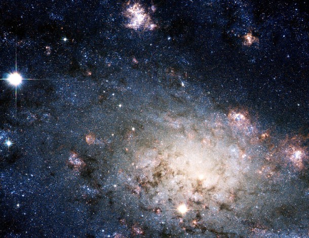 A Bright Supernova in the Nearby Galaxy NGC 2403. Credit: NASA, ESA A Bright Supernova in the Nearby Galaxy NGC 2403. Credit: NASA, ESA