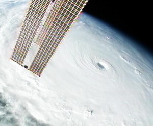 Super Typhoon Megi is seen from the International Space Station as it approached the Philippines Sunday. Credit: NASA TV Super Typhoon Megi is seen from the International Space Station as it approached the Philippines Sunday. Credit: NASA TV